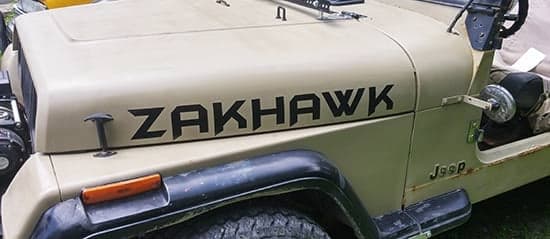 Custom Vinyl Lettering For Jeep