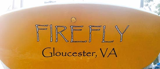 Custom Vinyl Boat Lettering