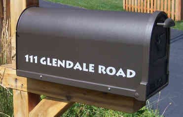 Mailbox Address Lettering Decals Mailbox Address Lettering Decals