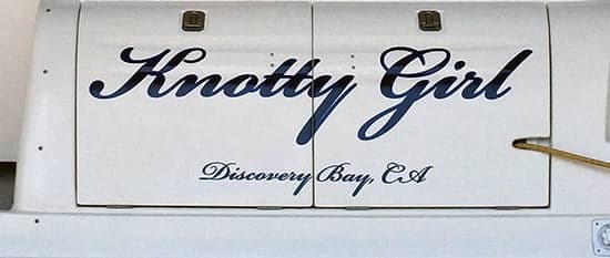 Custom Vinyl Boat Name