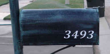 Mailbox Numbers Mailbox Numbers
