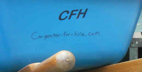 Lettering on Wheelbarrow Lettering on Wheelbarrow