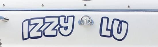 Custom Vinyl Boat Name