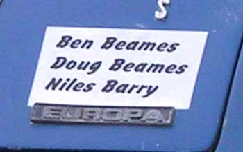 Vinyl Lettering on a Vehicle