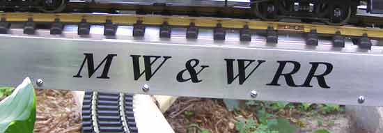 Lettering on a Model Train