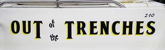 Custom Vinyl Lettering For Boat Name