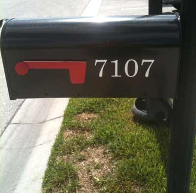 Vinyl Mailbox Numbers