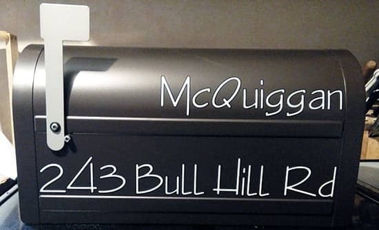 Custom Vinyl Mailbox Lettering Custom Vinyl Mailbox Lettering
