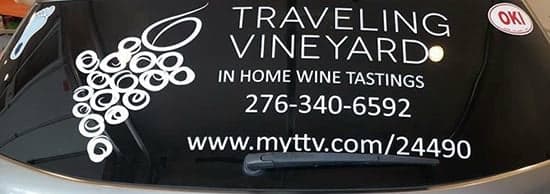 Custom Vinyl Traveling Vineyard Decal For Vehicle Window Custom Vinyl Traveling Vineyard Decal For Vehicle Window