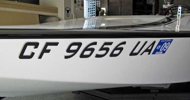 Boat Registration Number Lettering Boat Registration Number Lettering