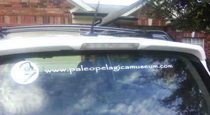 Lettering on a Vehicle