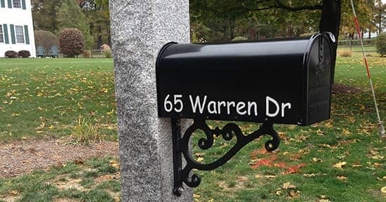 Vinyl Mailbox Lettering Vinyl Mailbox Lettering