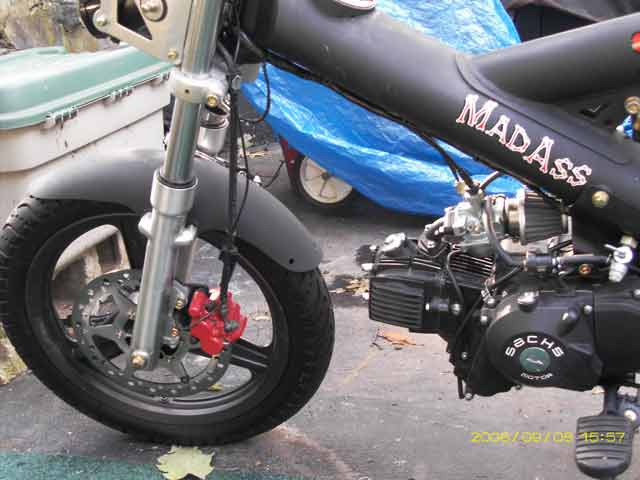 Custom Lettering on a Scooter Custom Lettering on a Scooter