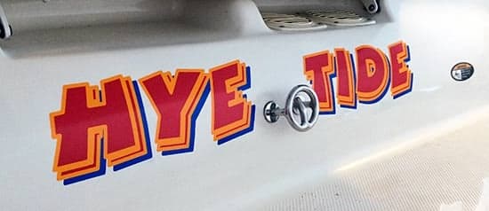 Custom Vinyl Lettering For Boat Name
