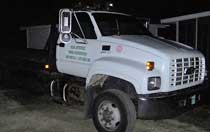 Vinyl lettering on Tow Truck Vinyl lettering on Tow Truck