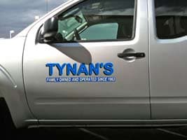 Vinyl Lettering on a truck Vinyl Lettering on a truck