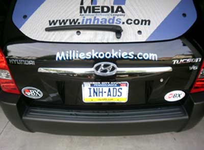 Custom Vinyl Letter on a car Custom Vinyl Letter on a car