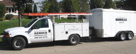 Vinyl Lettering on Truck and Trailer Vinyl Lettering on Truck and Trailer