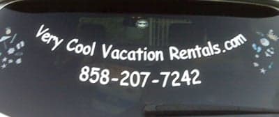 Custom Vinyl Lettering on a Vehicle