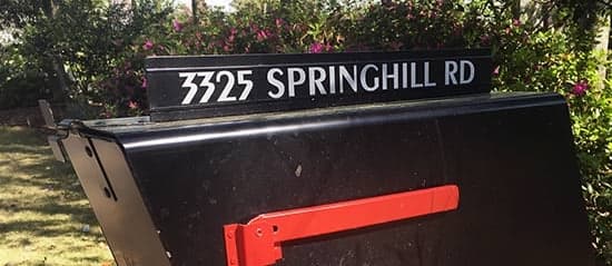 Custom Vinyl Mailbox Lettering Custom Vinyl Mailbox Lettering