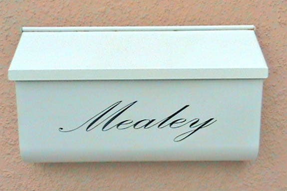 Mailbox Lettering