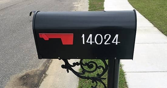 Custom Vinyl Mailbox Numbers