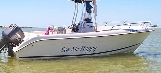 Custom Vinyl Boat Name
