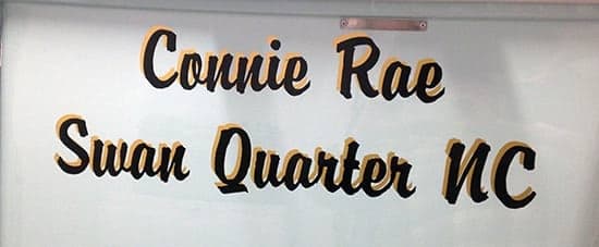 Custom Vinyl Lettering For Boat Name