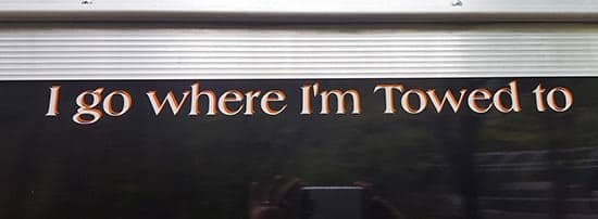 Custom Vinyl Lettering For Trailer