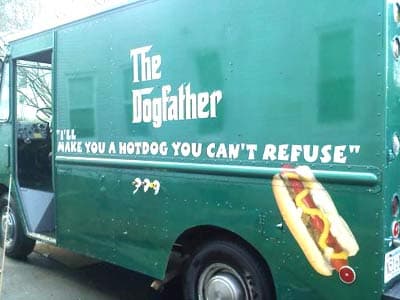 Lettering on a truck