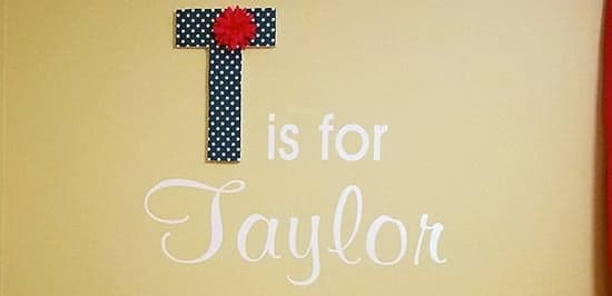 Custom Vinyl Wall Lettering