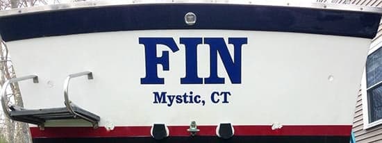 Custom Vinyl Boat Name