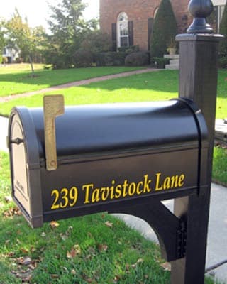 Mailbox Lettering