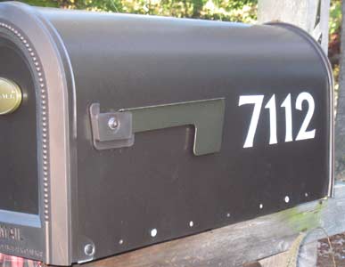 Mailbox Picture with White Vinyl Numbers Mailbox Picture with White Vinyl Numbers