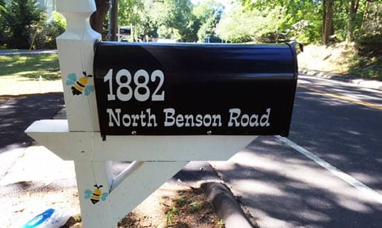 Custom Vinyl Mailbox Lettering Custom Vinyl Mailbox Lettering