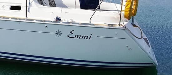 Custom Vinyl Lettering For Boat Name Custom Vinyl Lettering For Boat Name