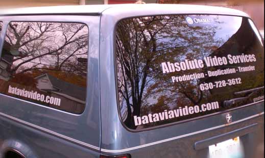 Vinyl Lettering on Business Van Vinyl Lettering on Business Van