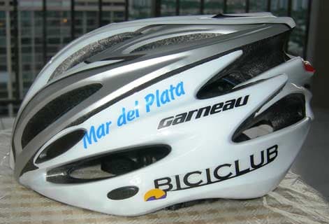 Vinyl Lettering on Bicycle Helmet Vinyl Lettering on Bicycle Helmet