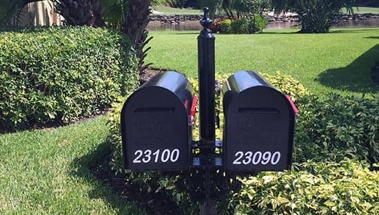 Custom Vinyl Mailbox Numbers Custom Vinyl Mailbox Numbers