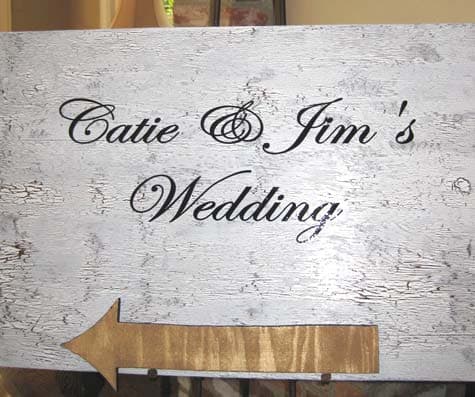 Vinyl lettering on a sign Vinyl lettering on a sign