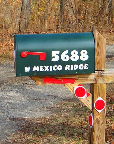 Mailbox lettering Mailbox lettering