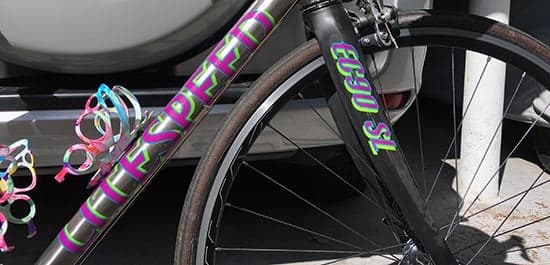 Custom Vinyl Lerreting For Bicycle Custom Vinyl Lerreting For Bicycle