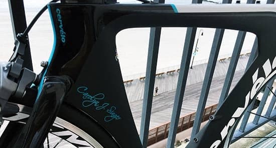 Custom Vinyl Lettering For Bicycle
