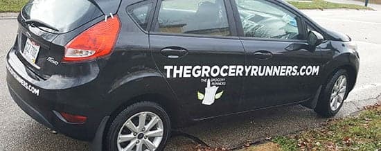 Custom Vinyl Lettering and Logo For Work Vehicle