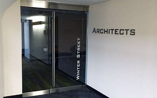 Custom Vinyl Business Name For Storefront Door
