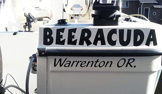 Custom Vinyl Lettering For Boat Name