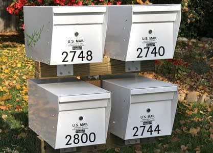 Custom Vinyl Mailbox Numbers Custom Vinyl Mailbox Numbers