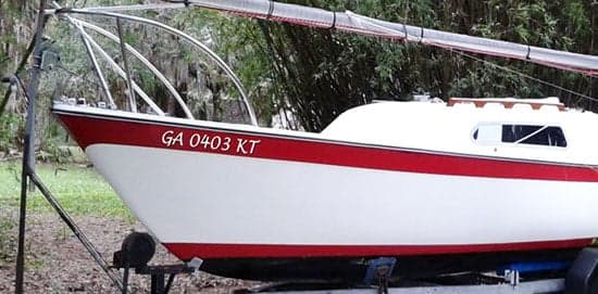 Custom Vinyl Boat Registration Custom Vinyl Boat Registration