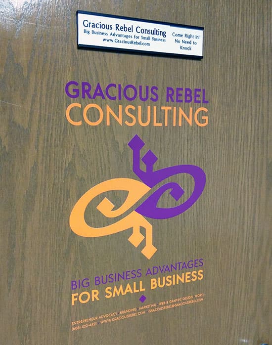 Custom Vinyl Logo for Business Door Custom Vinyl Logo for Business Door