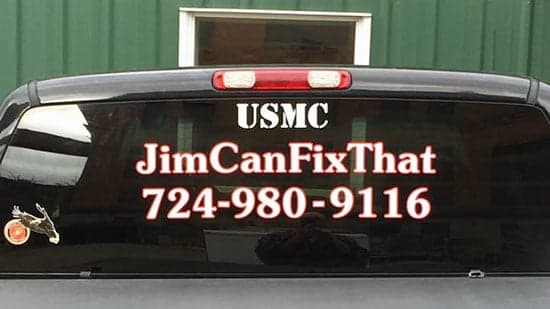Custom Vinyl Truck Window Lettering Custom Vinyl Truck Window Lettering